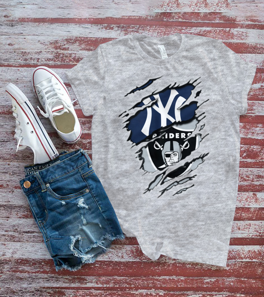 Raiders Yankees Ny Crossover T-Shirt