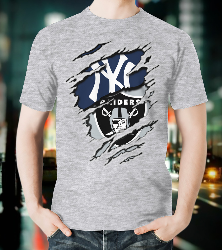 Raiders Yankees Ny Crossover T-Shirt