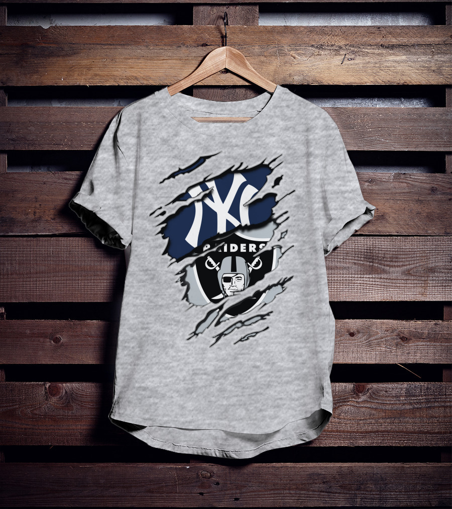 Raiders Yankees Ny Crossover T-Shirt
