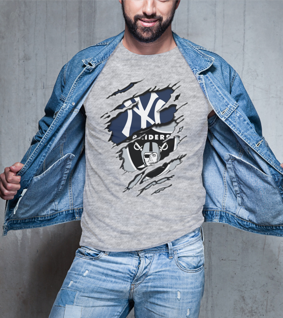 Raiders Yankees Ny Crossover T-Shirt