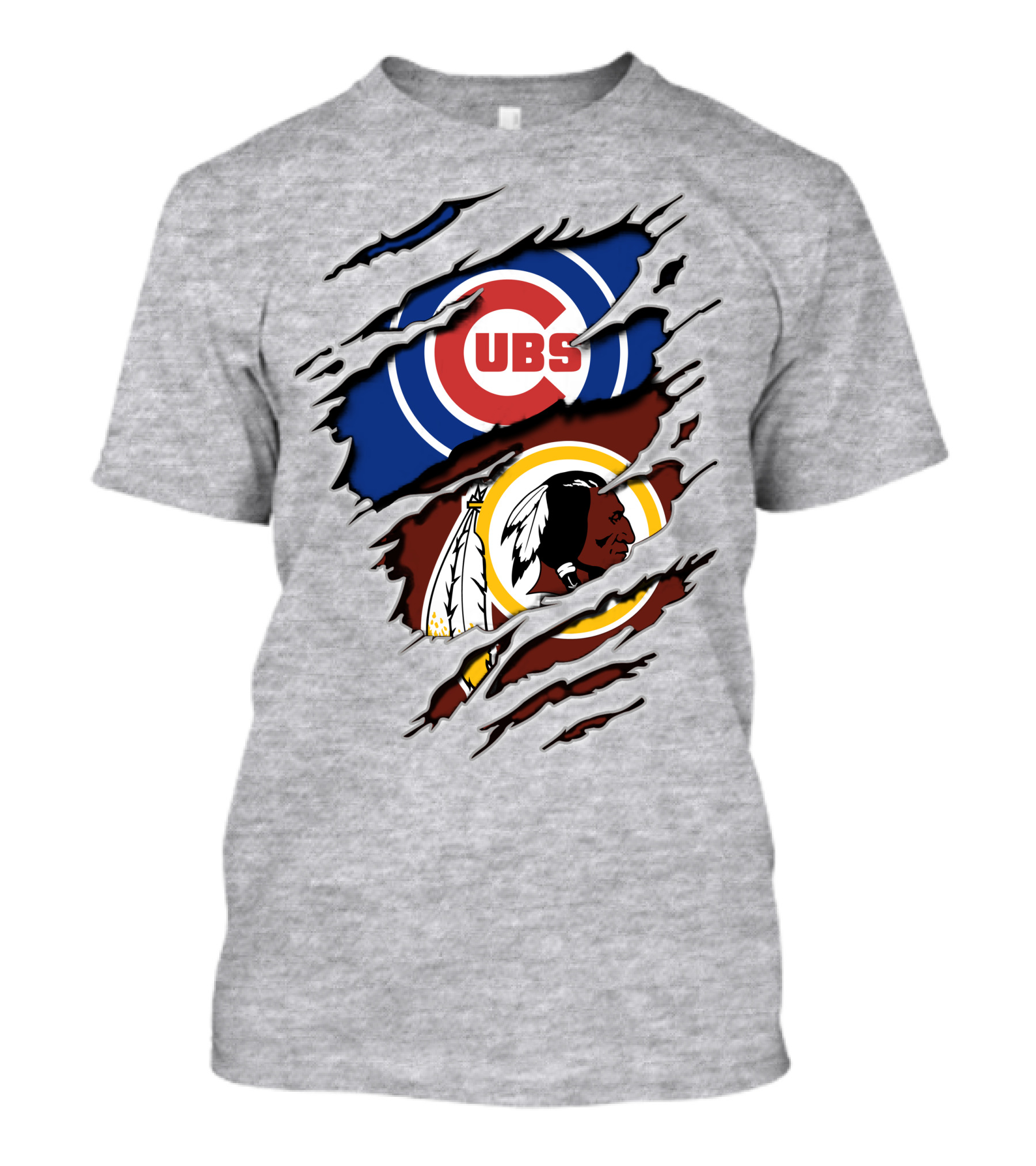 Cubs And Redskins Logos Combined T-Shirt