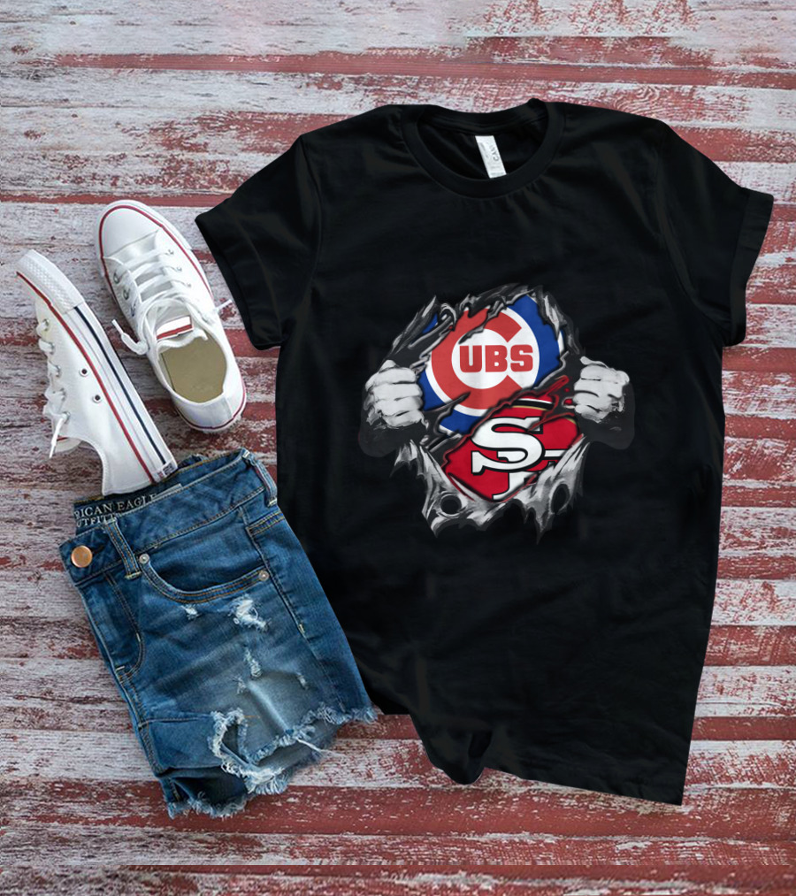 49ers Cubs Logo Fusion Fan Crossover T-Shirt