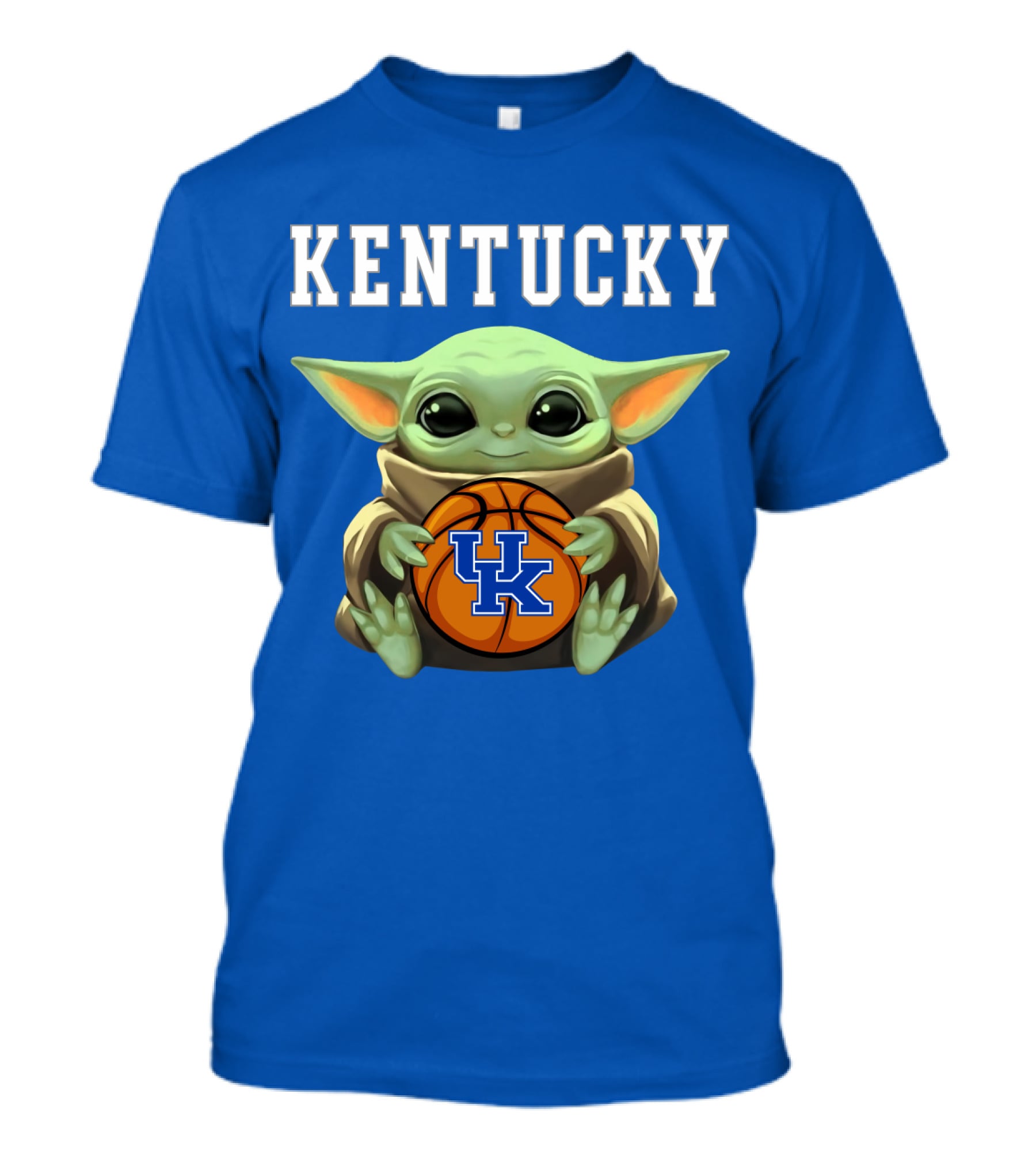 Kentucky Wildcats Baby Yoda Basketball T-Shirt