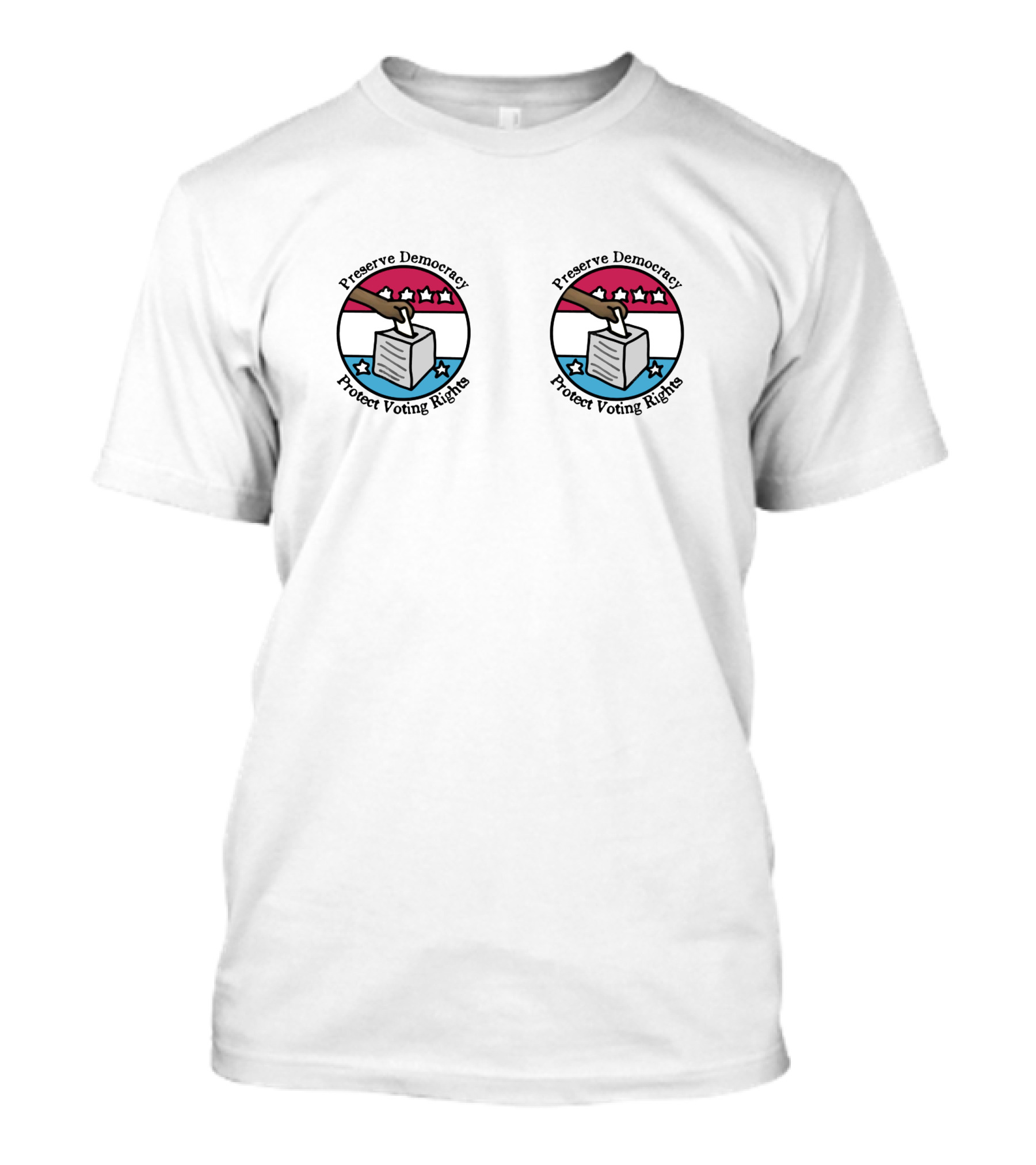 Preserve Democracy Protect Voting Rights Sticker T-Shirt