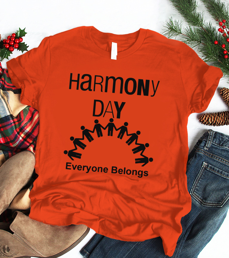 Harmony Day 21 March Everyone Belongs T-Shirt