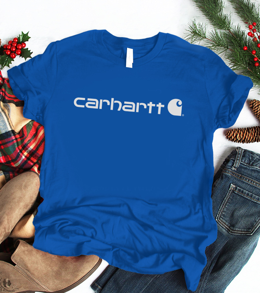 Carhartt Force Delmont Signature Blue T-Shirt