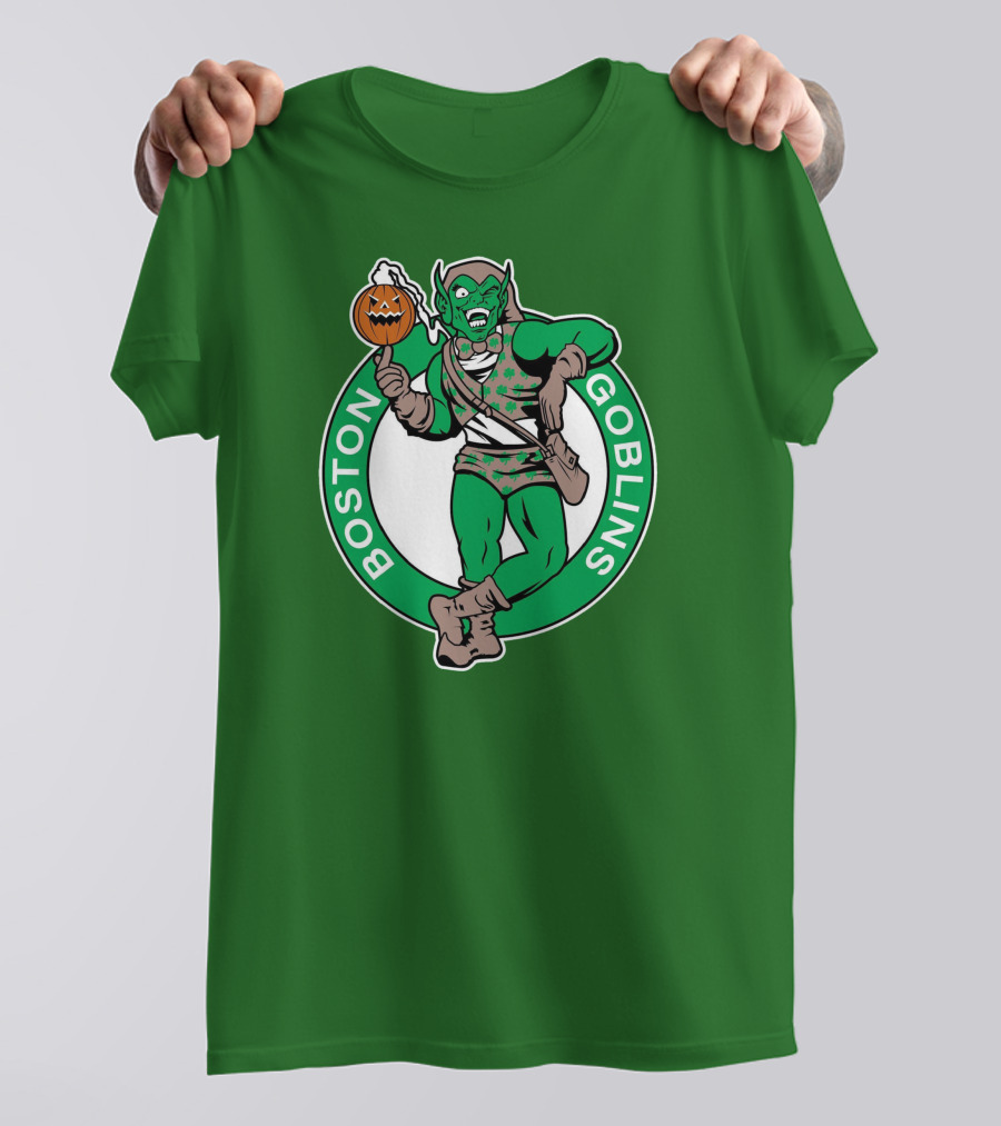 Boston Goblins Halloween Basketball Crossover T-Shirt