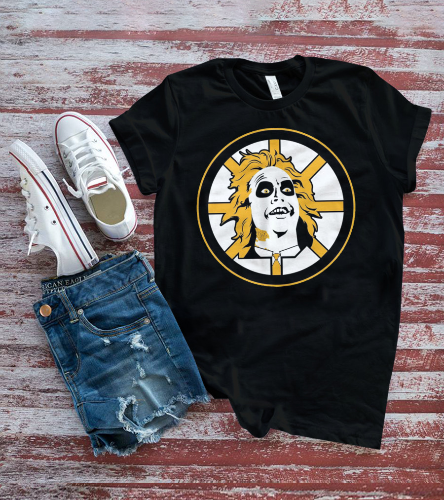 Boston Bruins Beetlejuice Horror NHL T-Shirt