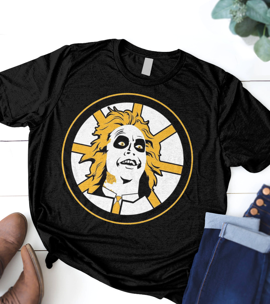 Boston Bruins Beetlejuice Horror NHL T-Shirt