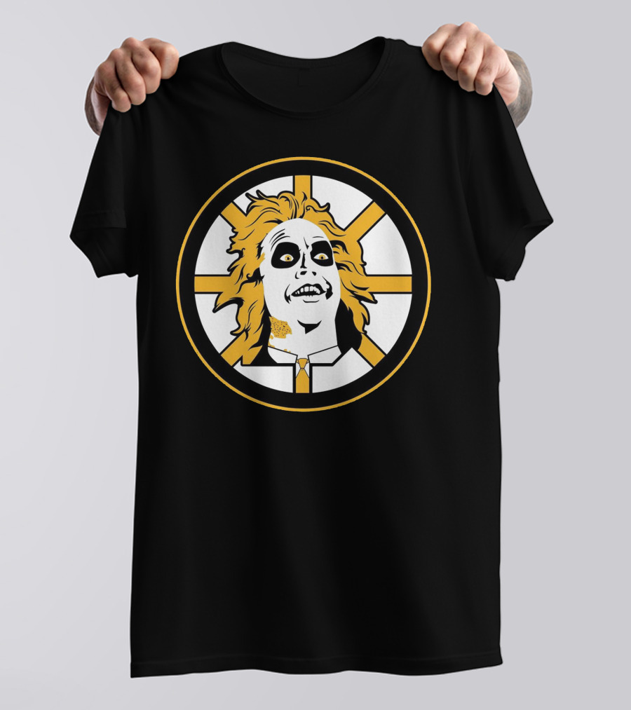 Boston Bruins Beetlejuice Horror NHL T-Shirt