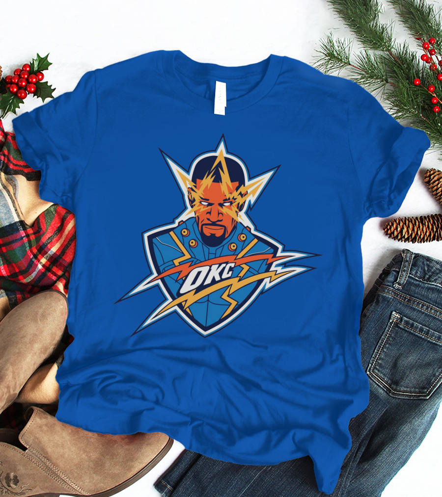 OKC Electro NBA Thunder Inspired T-Shirt