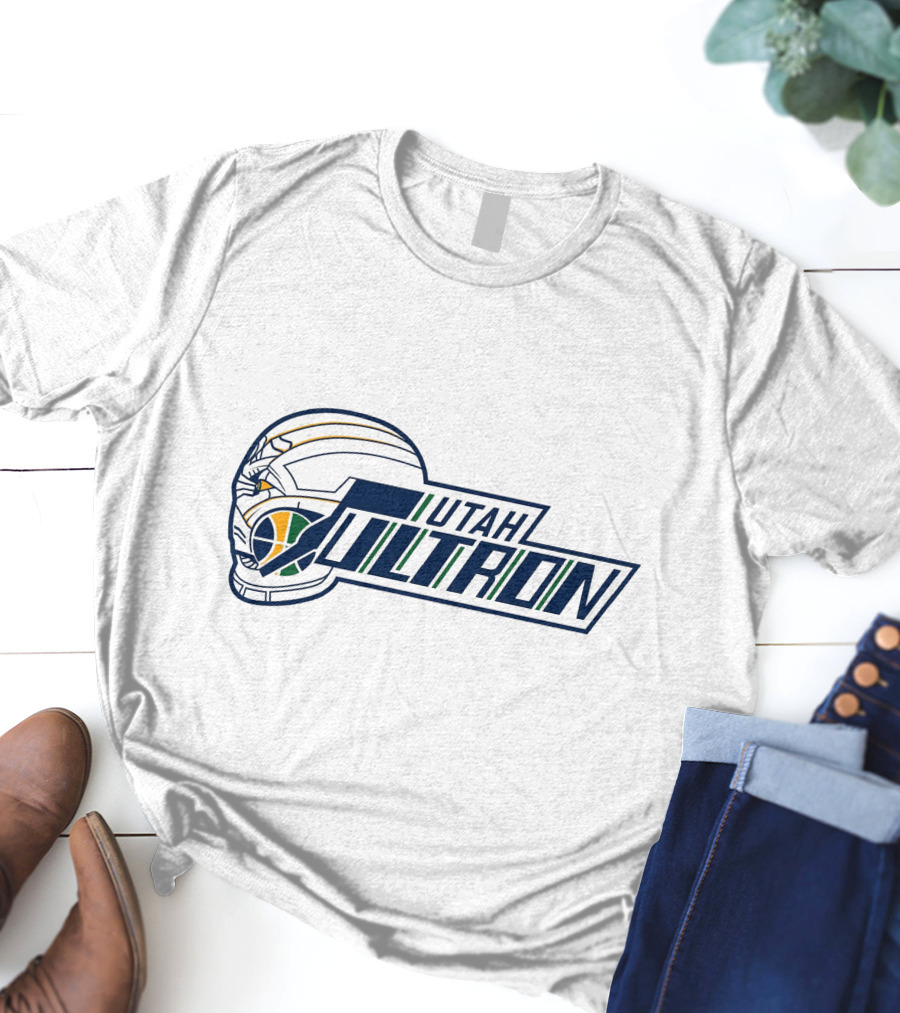 Utah Ultron NBA Basketball Helmet Fusion T-Shirt