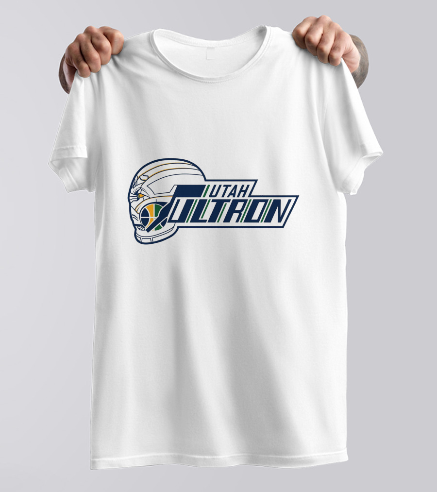 Utah Ultron NBA Basketball Helmet Fusion T-Shirt