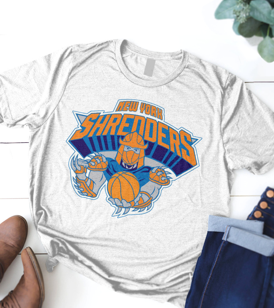 New York Shredders Basketball Villain Motif T-Shirt