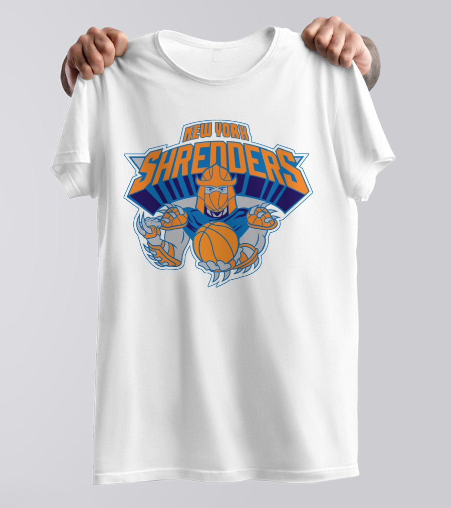 New York Shredders Basketball Villain Motif T-Shirt