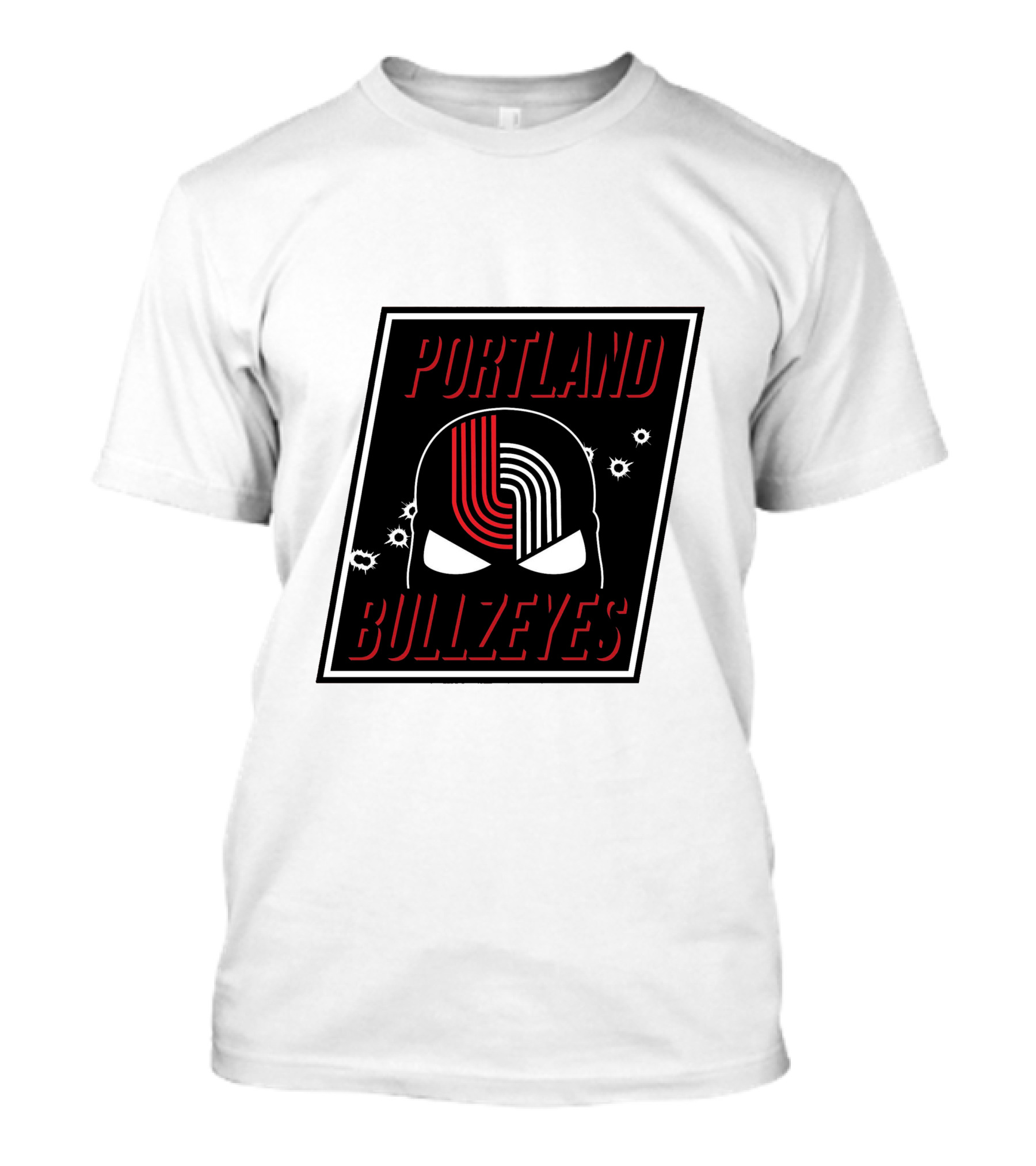 Portland Trail Bullzeyes NBA Basketball Emblem T-Shirt