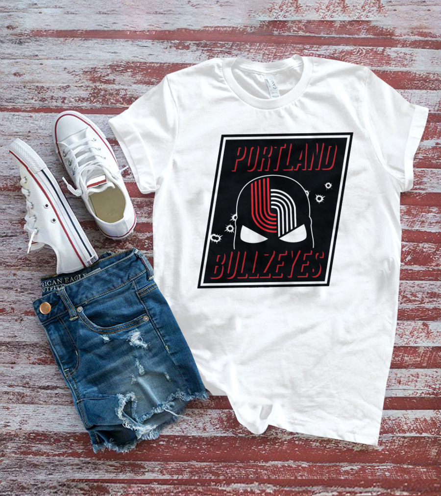 Portland Trail Bullzeyes NBA Basketball Emblem T-Shirt