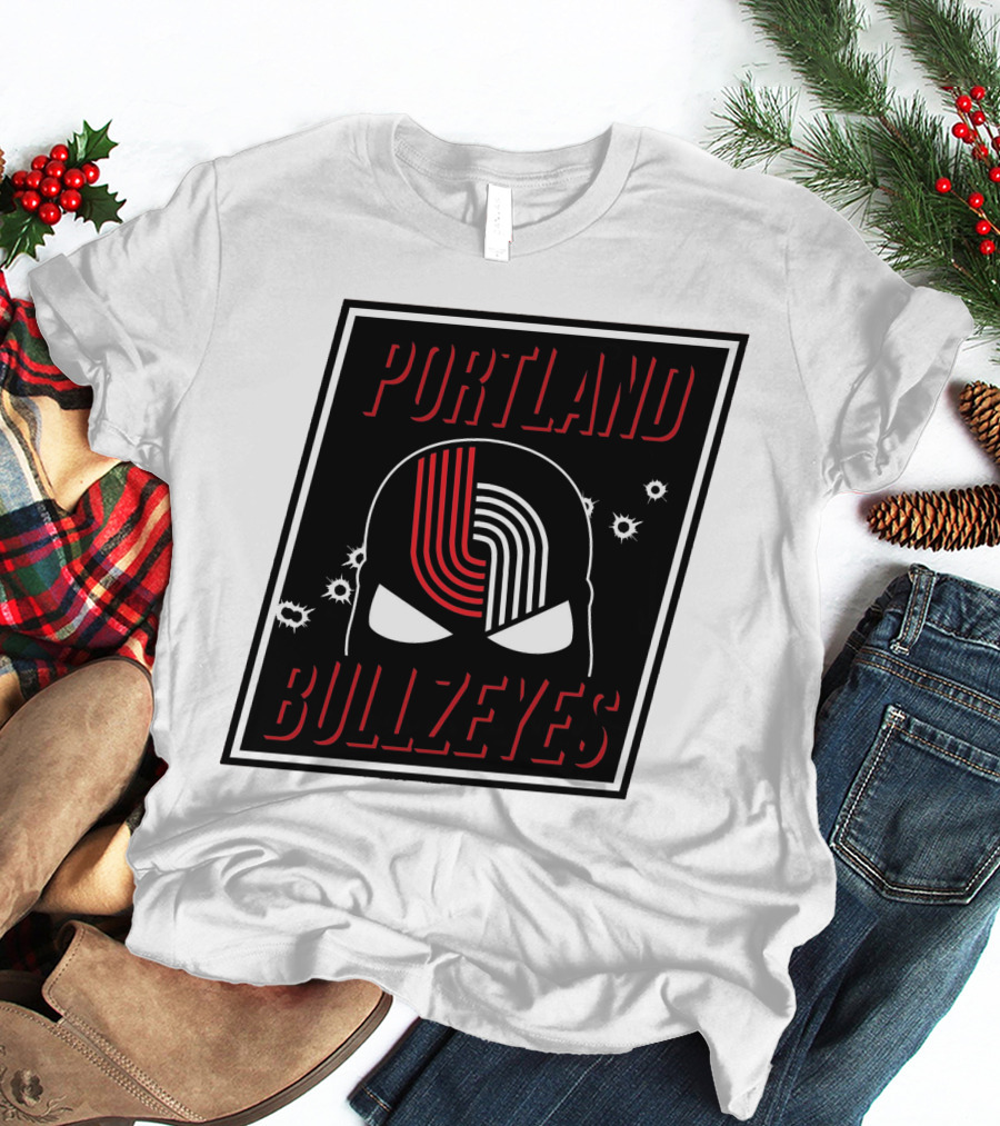 Portland Trail Bullzeyes NBA Basketball Emblem T-Shirt