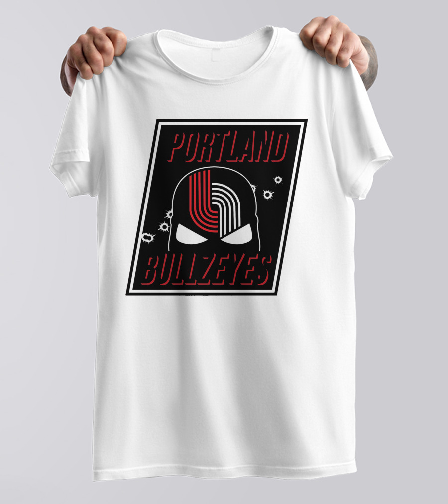 Portland Trail Bullzeyes NBA Basketball Emblem T-Shirt