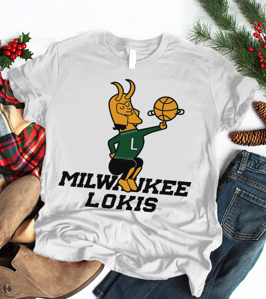Milwaukee Lokis NBA Basketball Crossover Concept T-Shirt