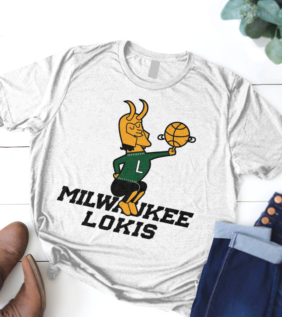 Milwaukee Lokis NBA Basketball Crossover Concept T-Shirt