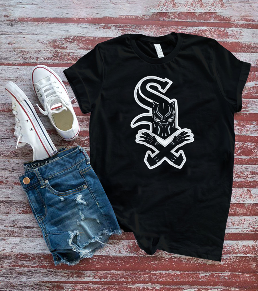 Chicago Black Panther Sox MLB Crossover T-Shirt
