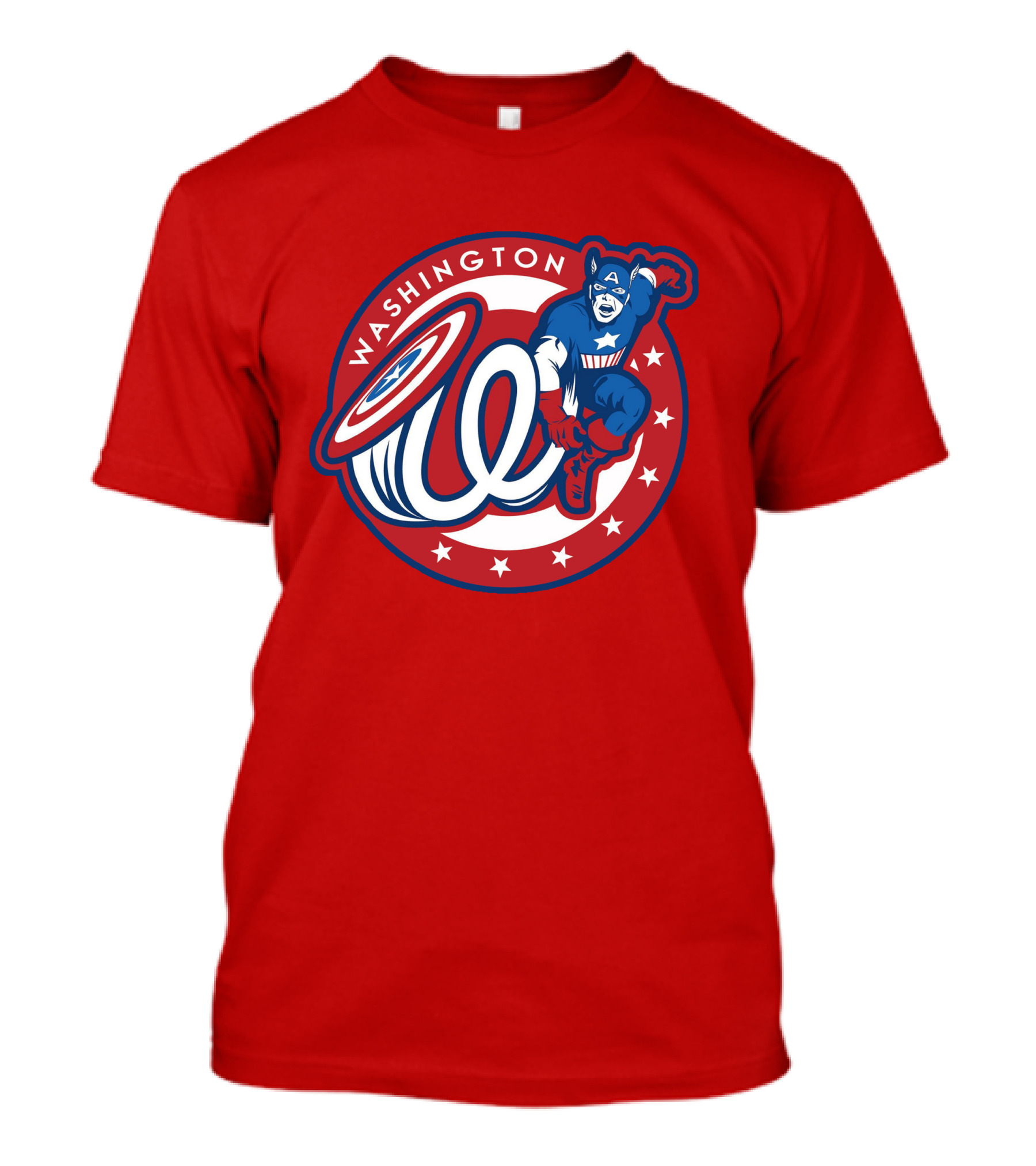 Washington Captain America MLB Crossover T-Shirt