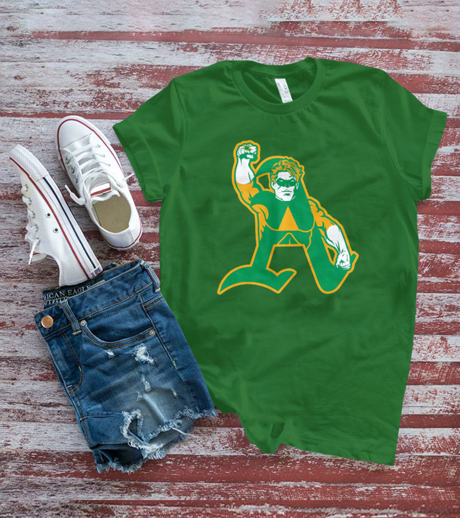 Oakland Athletics Green Lantern MLB Crossover T-Shirt