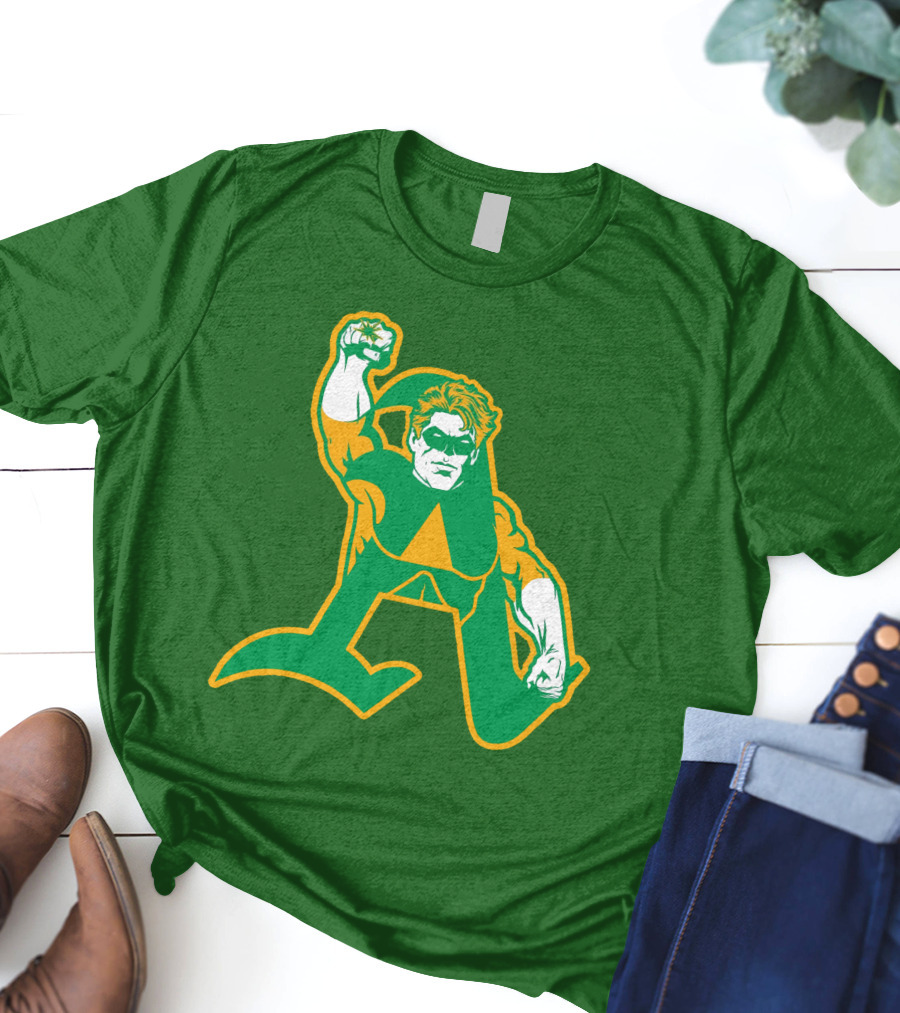 Oakland Athletics Green Lantern MLB Crossover T-Shirt