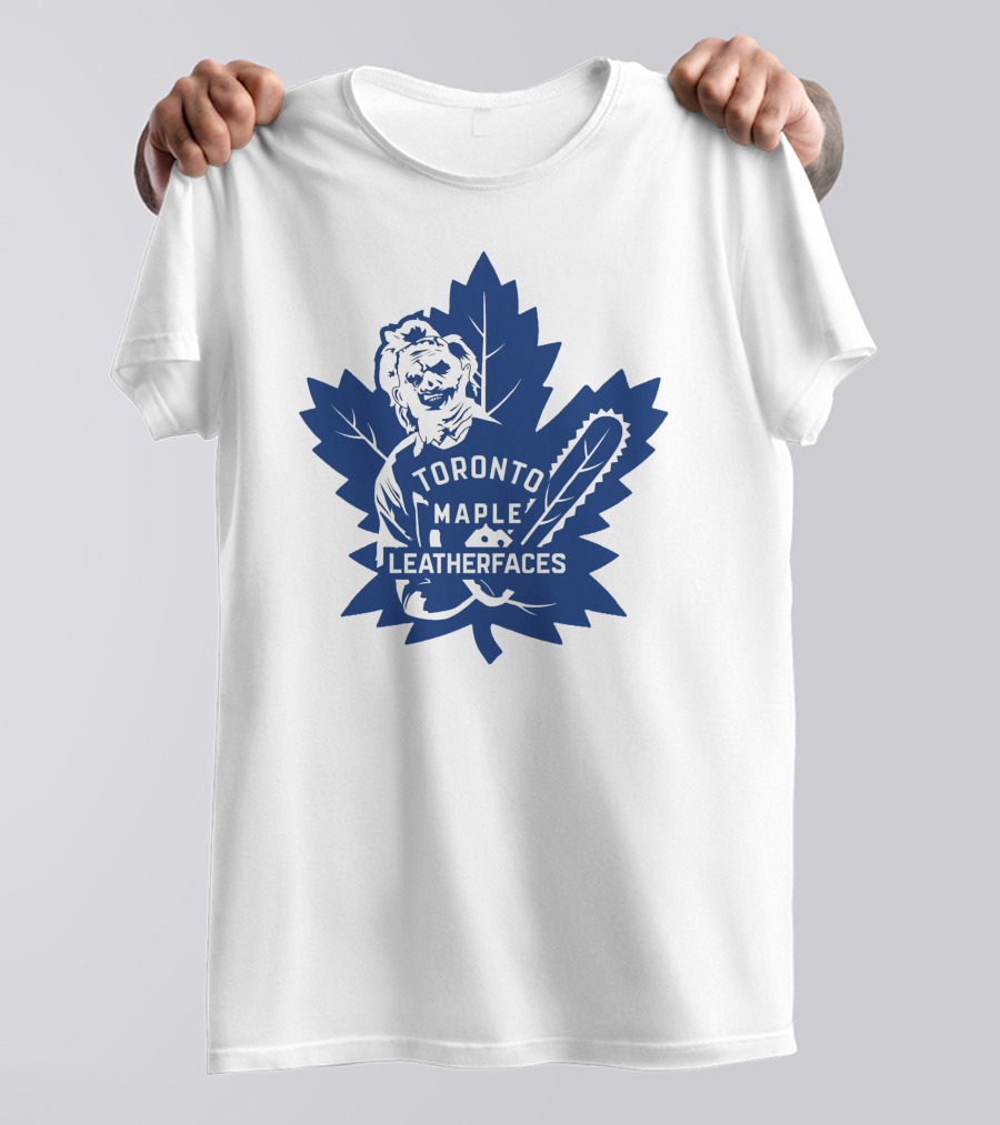 Toronto Maple Leatherfaces NHL Chainsaw Leaf T-Shirt