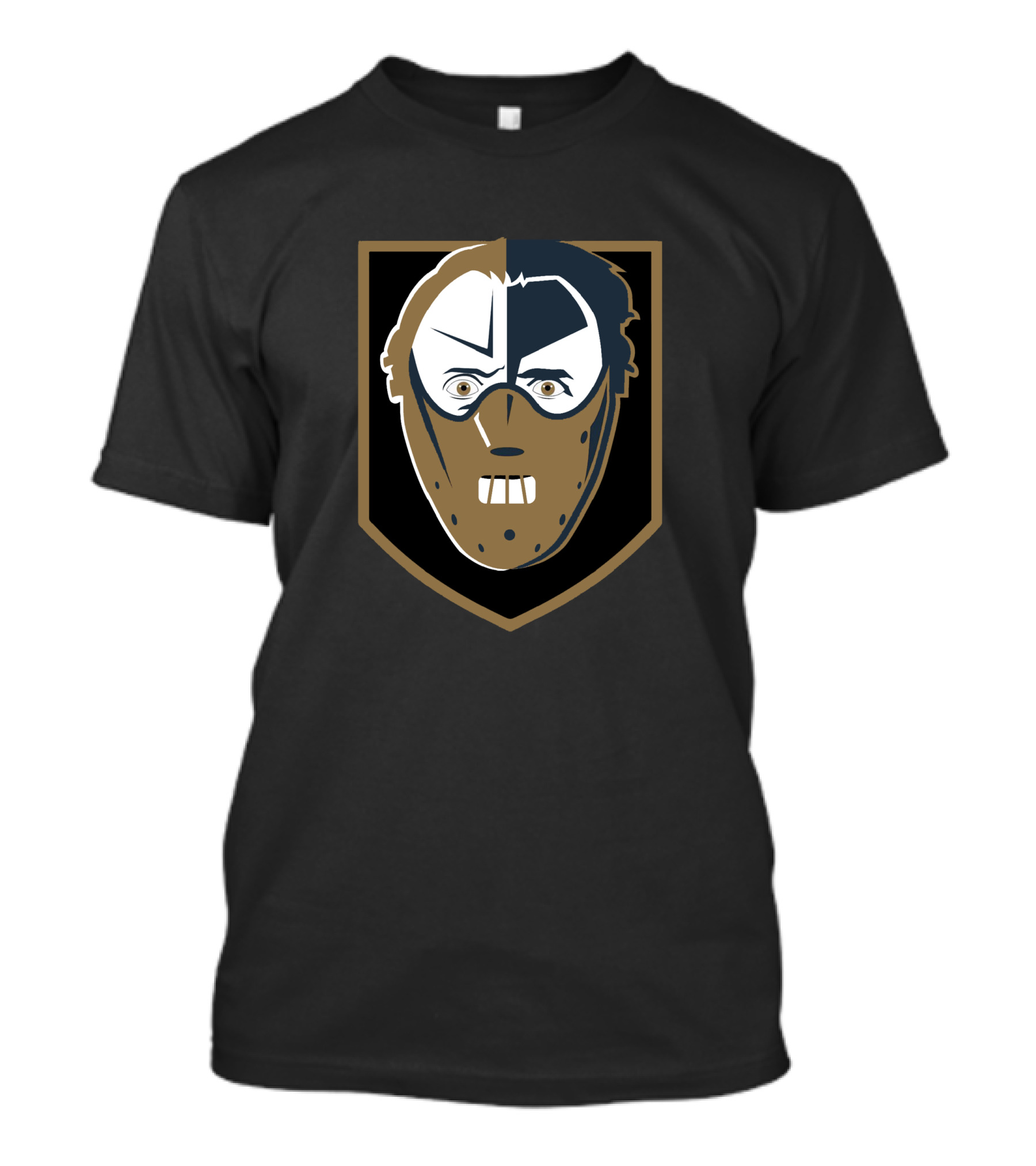 Las Vegas Golden Hannibal Lecters NHL Hockey Mask Face Shield T-Shirt