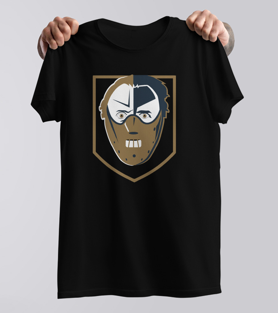 Las Vegas Golden Hannibal Lecters NHL Hockey Mask Face Shield T-Shirt