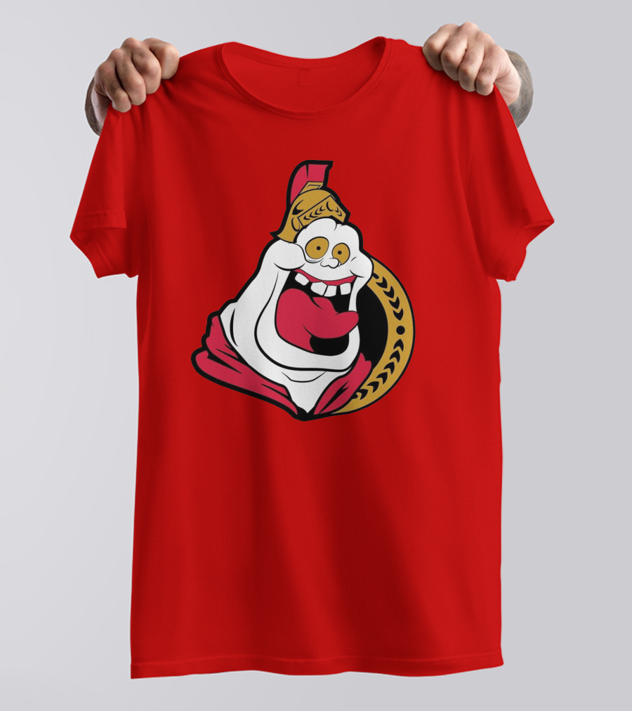 Ottawa Slimers Ghost Glowing Roman Hockey T-Shirt