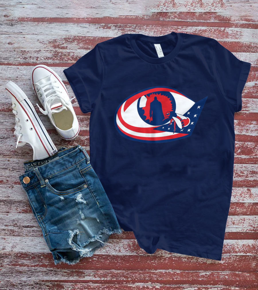 Columbus Candymans American Flag Eye And Bee T-Shirt