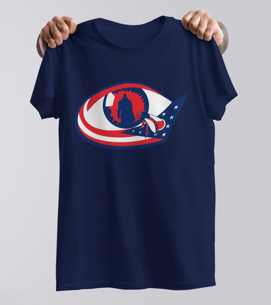 Columbus Candymans American Flag Eye And Bee T-Shirt