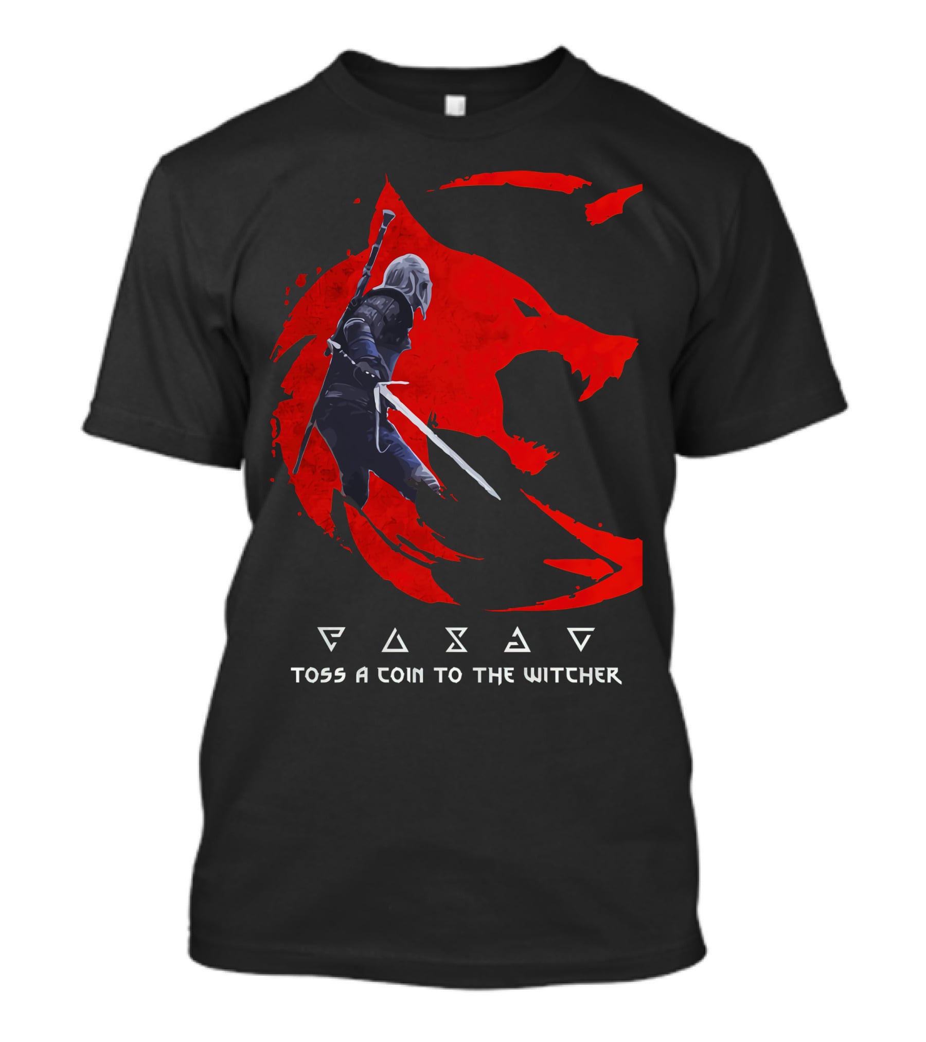 Toss A Coin To The Witcher 3 Red Wolf Wild Hunt Geralt Of Rivia T-Shirt