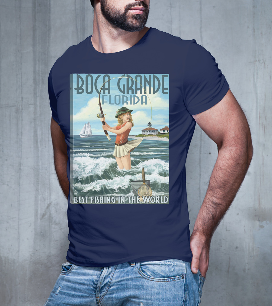 Boca Grande Florida Best Fishing In The World T-Shirt