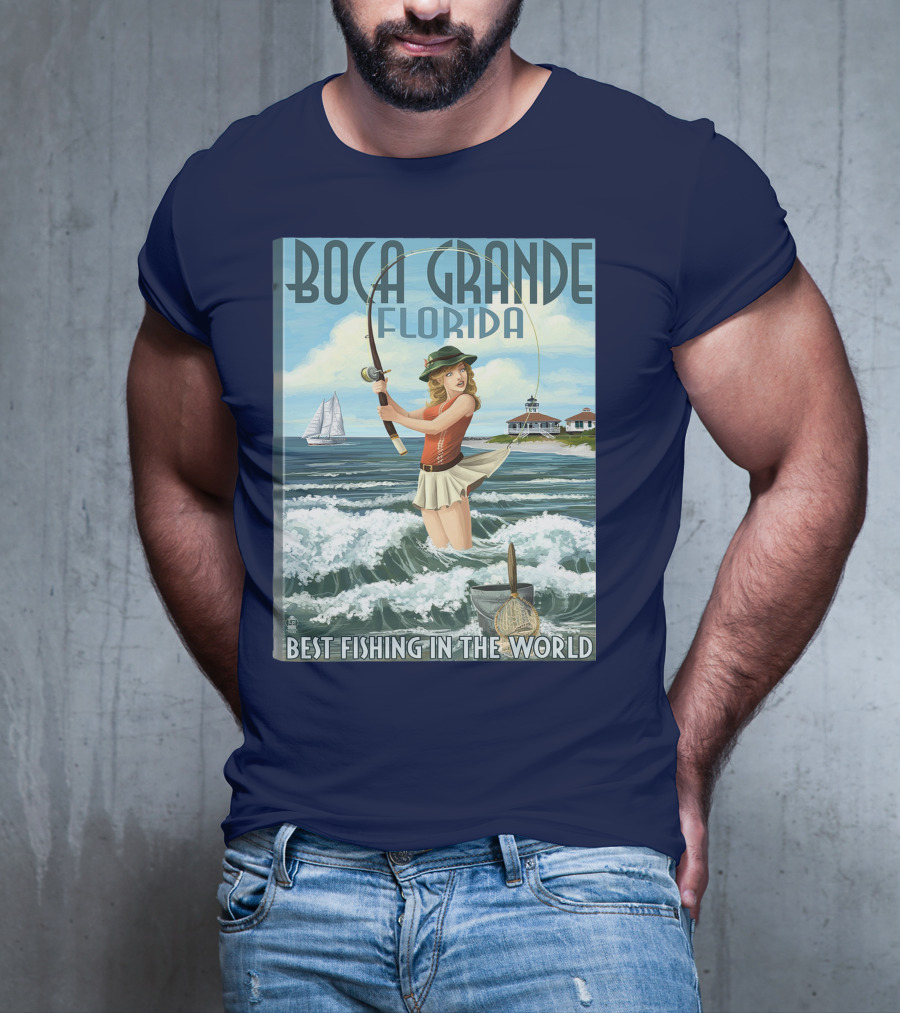 Boca Grande Florida Best Fishing In The World T-Shirt