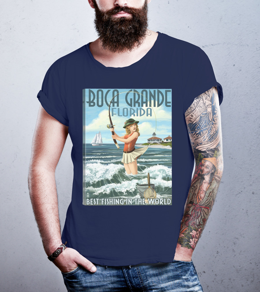 Boca Grande Florida Best Fishing In The World T-Shirt