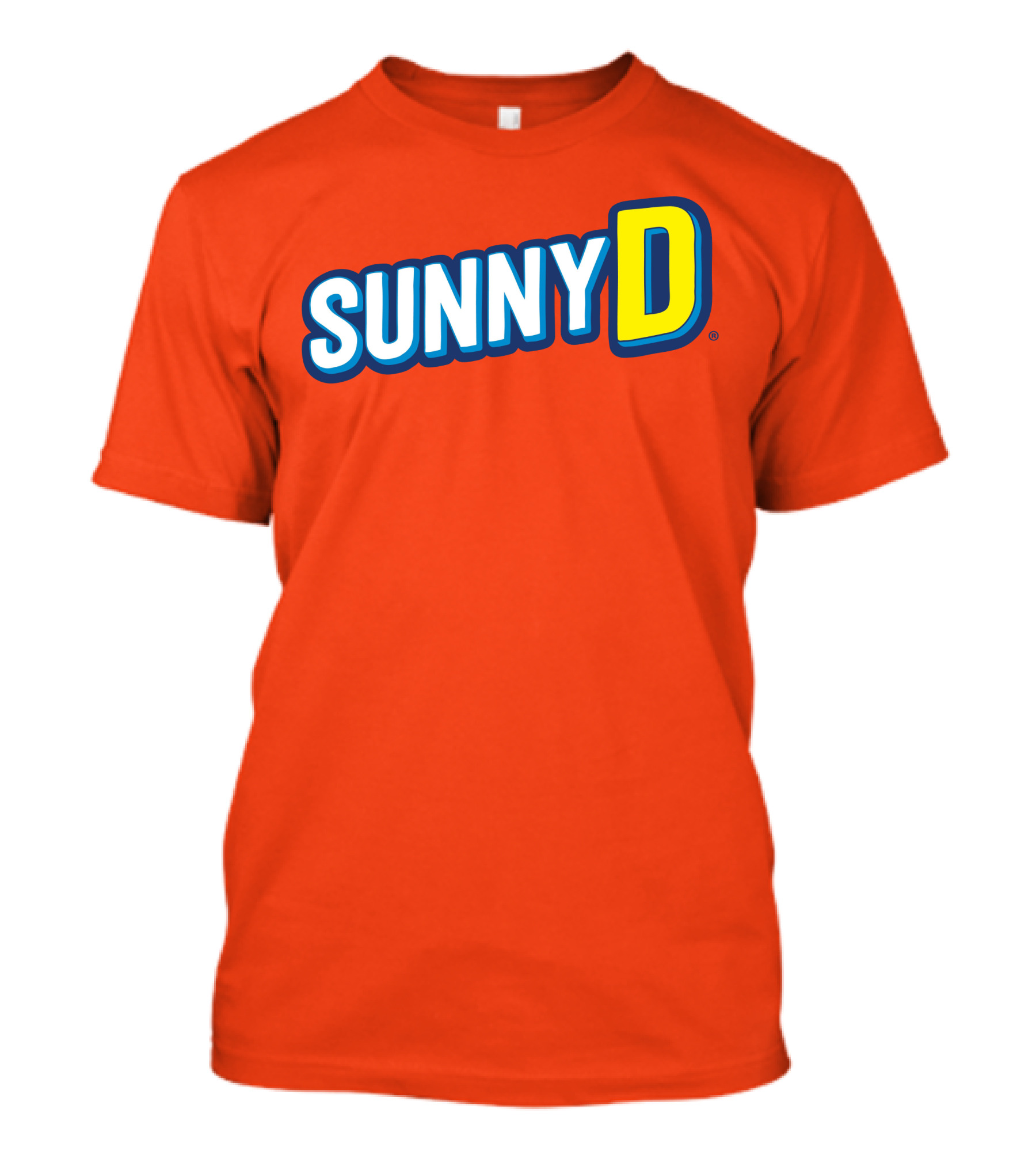 SUNNYD Retro Logo Bright Orange T-Shirt