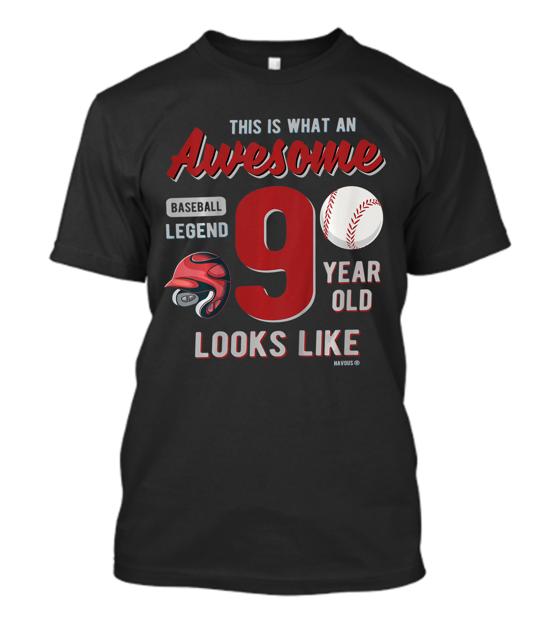 This Is What An Awesome Baseball Legend 9 Year Old Looks Like T-Shirt