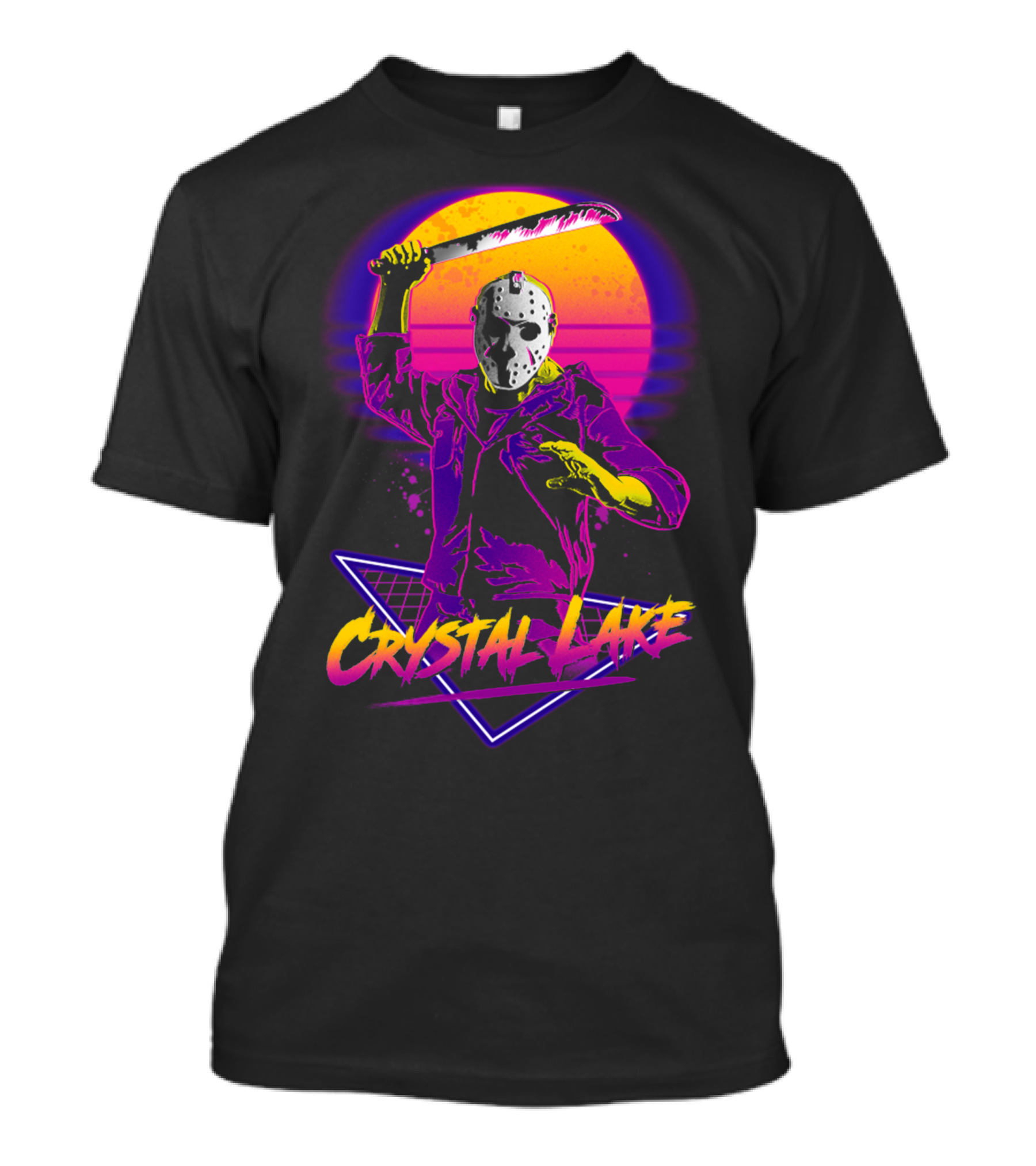 Jason Voorhees Neon Crystal Lake T-Shirt
