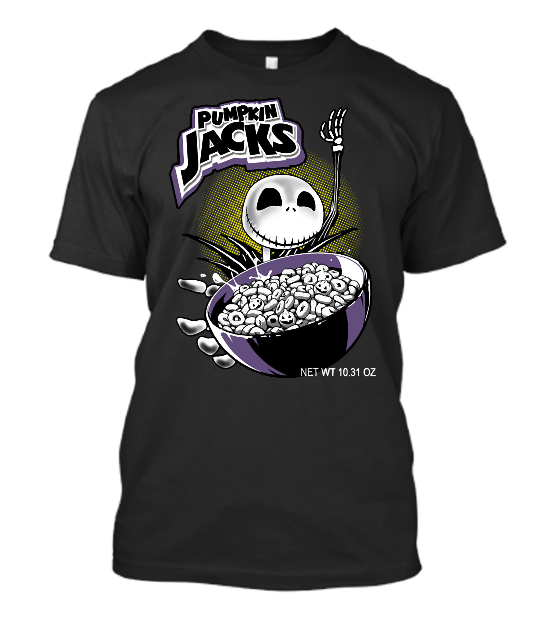 Pumpkin Jacks Cereal Halloween Skeleton NET WT 10.31 OZ T-Shirt