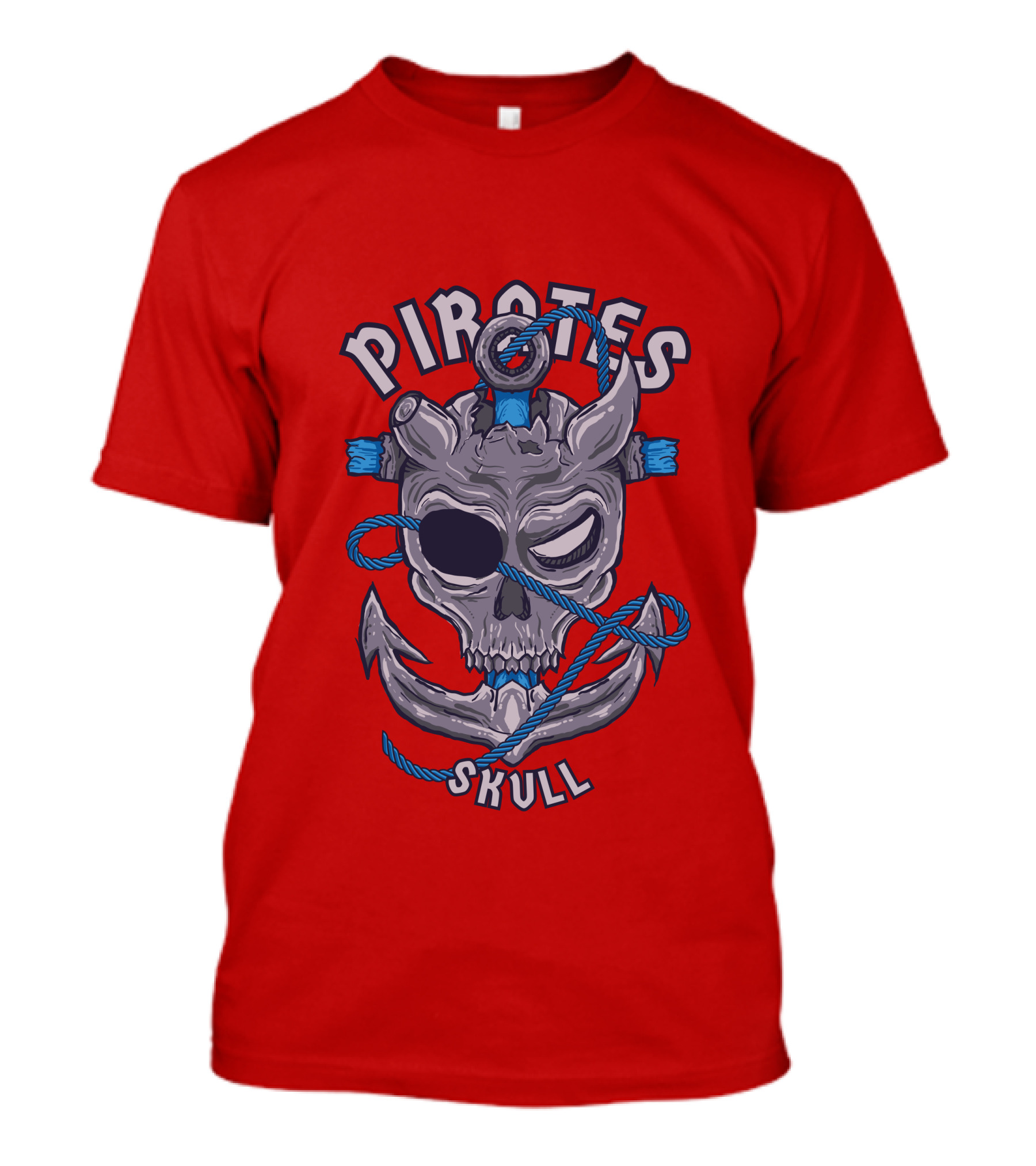 Pirates Skull Pirates Of The Caribbean Anchor Rope T-Shirt