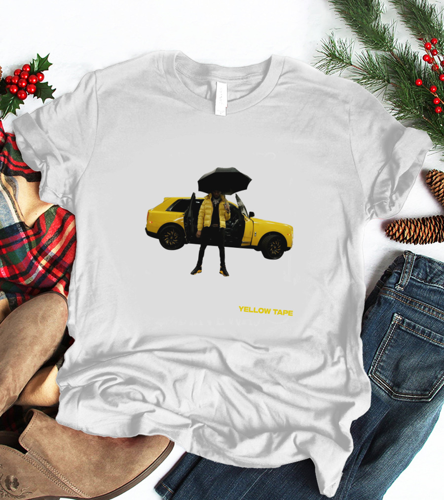 Key Glock Yellow Tape Car Umbrella T-Shirt