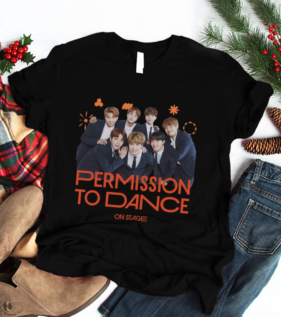 BTS Permission To Dance On Stage Group Photo T-Shirt