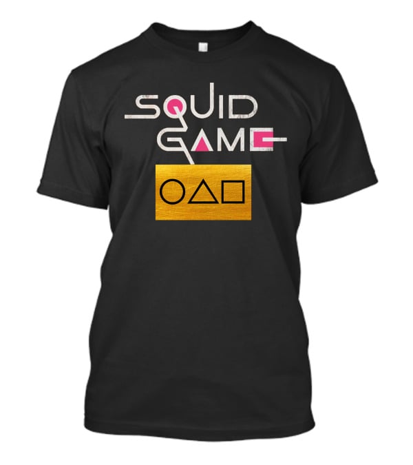 Squid Game Card Circle Triangle Square Gold T-Shirt
