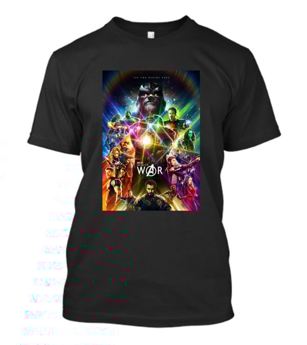 Avenger Infinity War The End Begins Here T-Shirt
