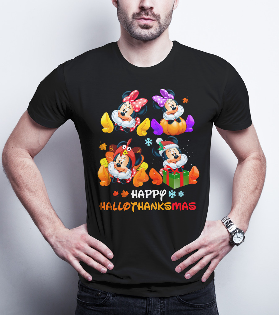 Happy Hallothanksmas Minnie Celebrations T-Shirt