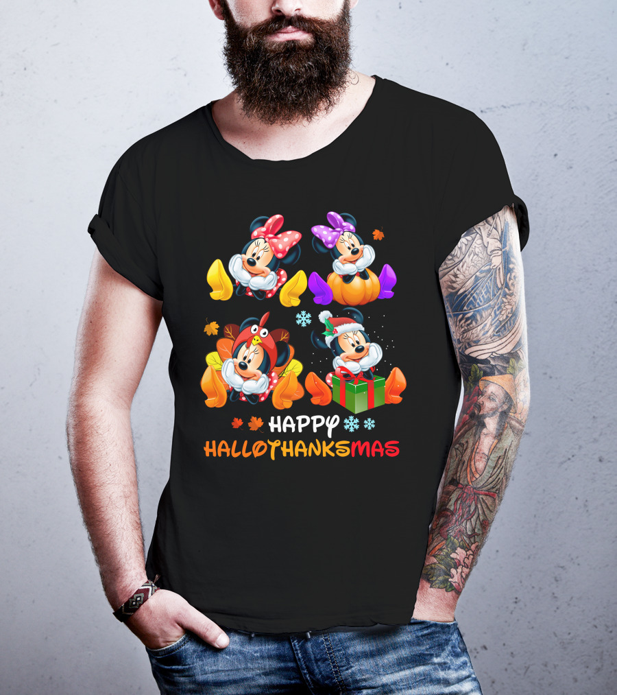 Happy Hallothanksmas Minnie Celebrations T-Shirt